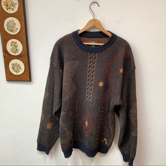 GENERRA Sweaters Vintage Generra Funky Knit Sweater Poshmark